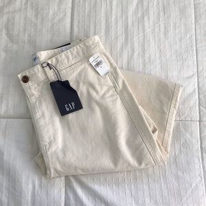 Gap High Rise Wide-Leg Crop Khakis